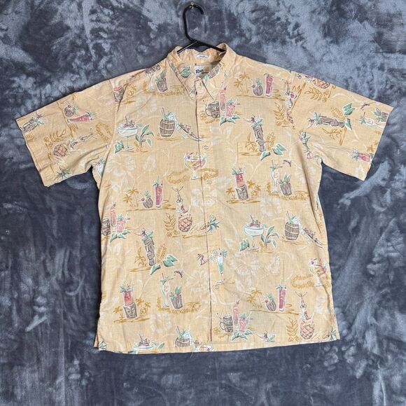 Reyn Spooner Men's Button Up Short Sleeve Hawaiian Shirt Beach Surf Outdoor XL - Picture 1 of 7